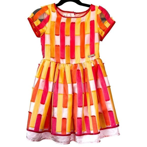 Moschino Kid Girls Vibrant Party Dress Size 5 - Picture 1 of 7
